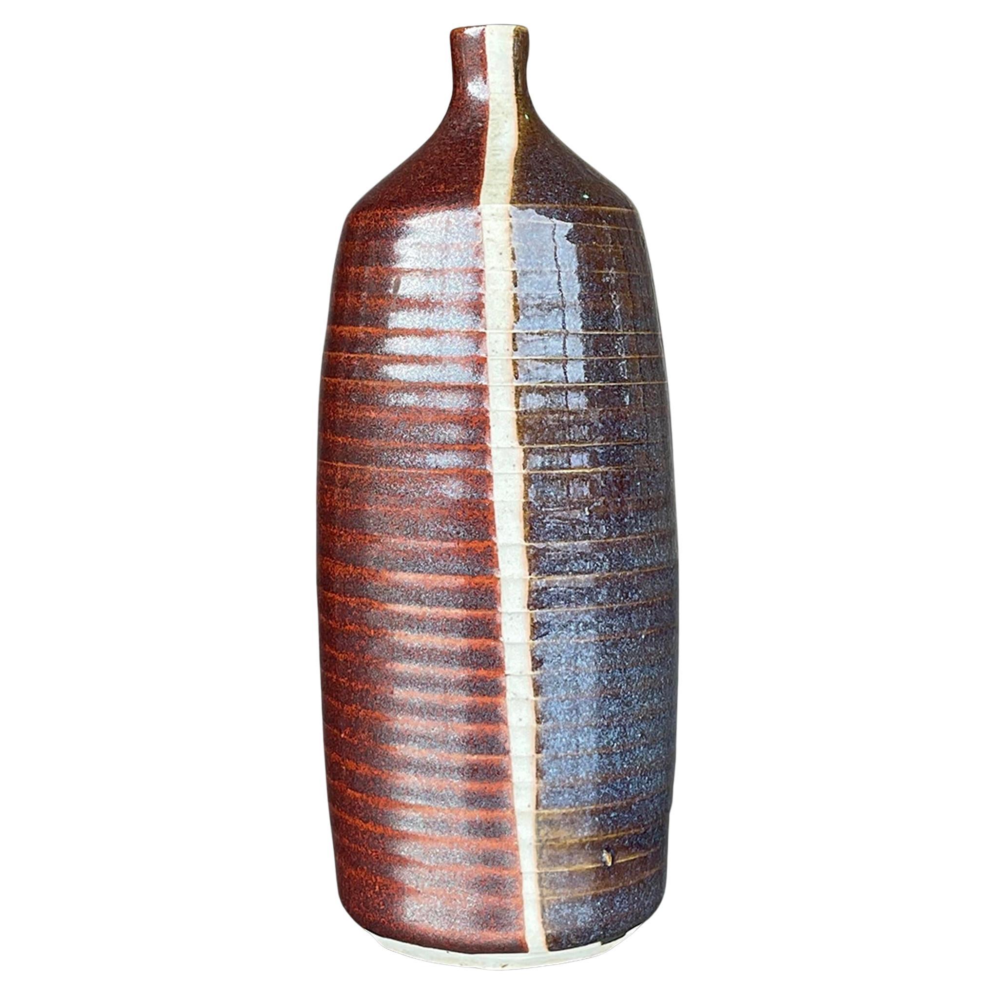 Vintage Boho 1977 Signed Studio Pottery Vase