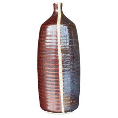 Vase vintage Boho 1977 signé Studio Pottery