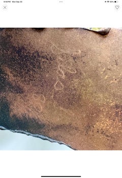 Vintage Boho 1980 Silas Seandel Escultura Brutalista de Pared