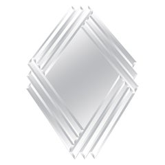 Miroir triangle biseauté Vintage Boho 1980