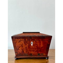 Vintage Boho 19. Jahrhundert Wurzelholz Box