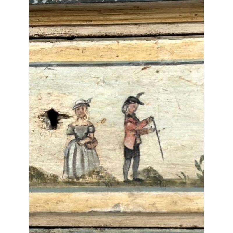 Vintage Boho 19th Century Hand Painted Chest of Drawers For Sale 1