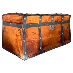 Antique Boho 19th Century Jenny Lind Steamer Box - 795