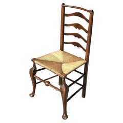 Vintage Boho 19th Century Ladderback Chair