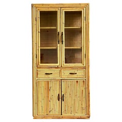 Armadietto in bambù vintage a 5 fili Boho