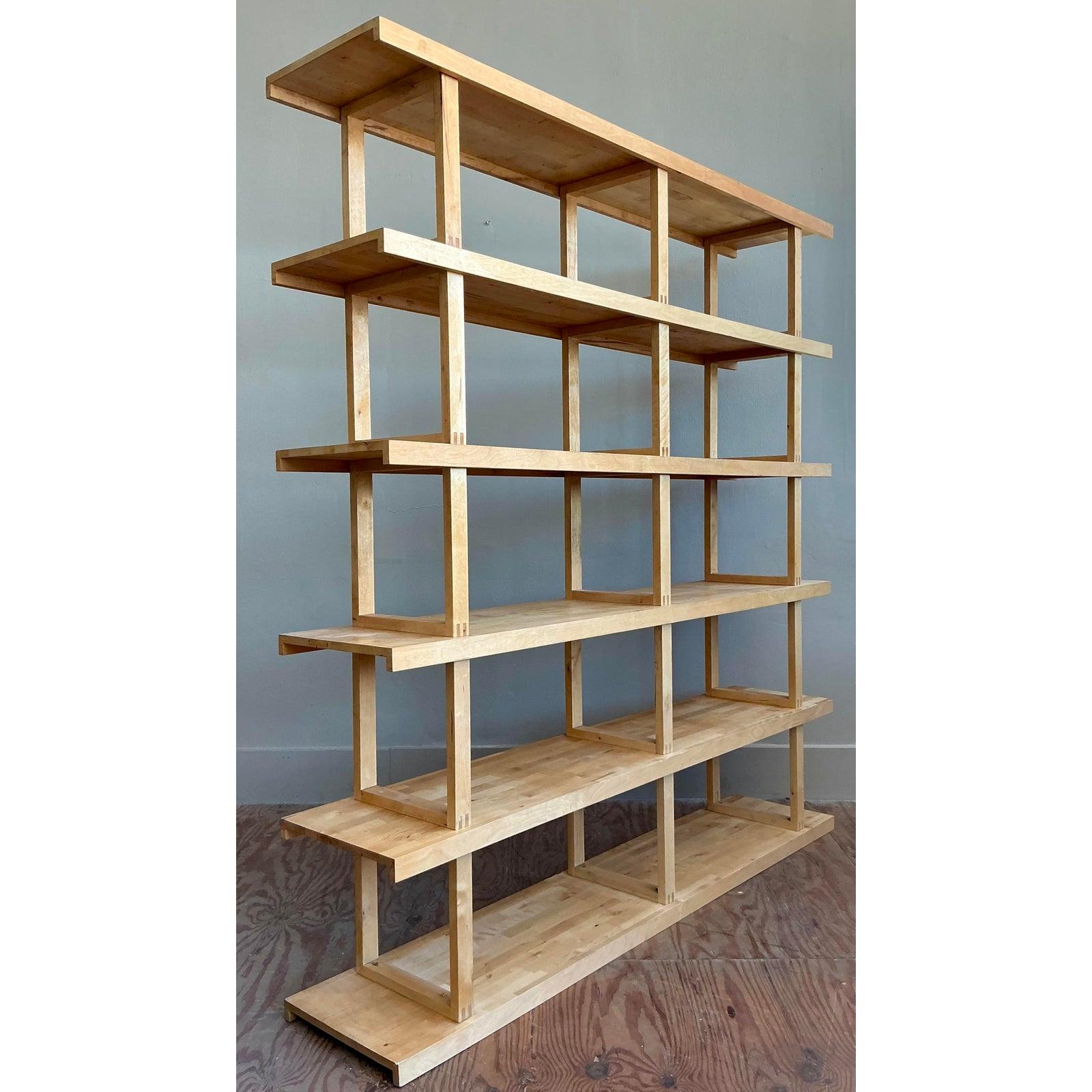 American Vintage Boho 6 Shelf Etagere For Sale