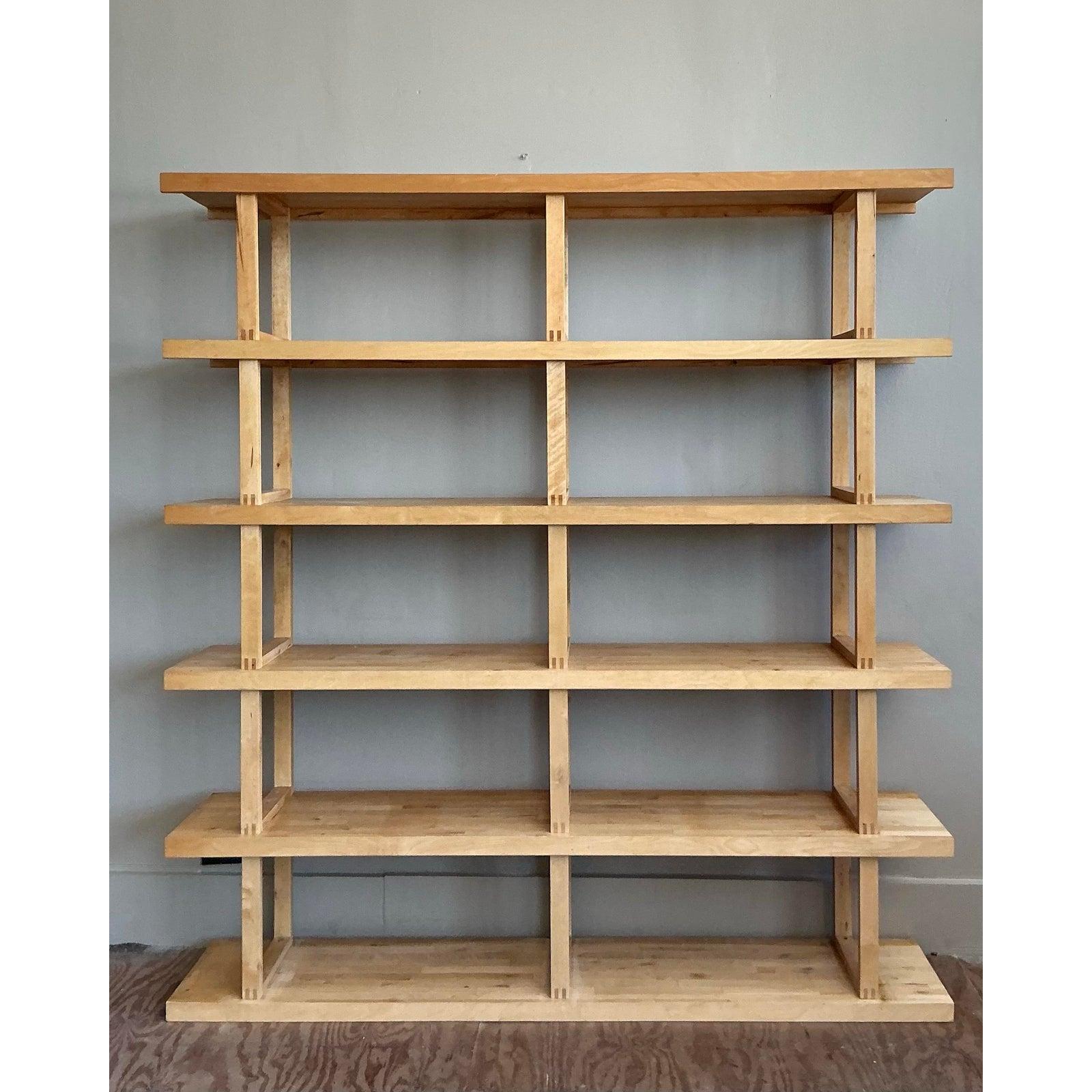 Vintage Boho 6 Shelf Etagere For Sale 1