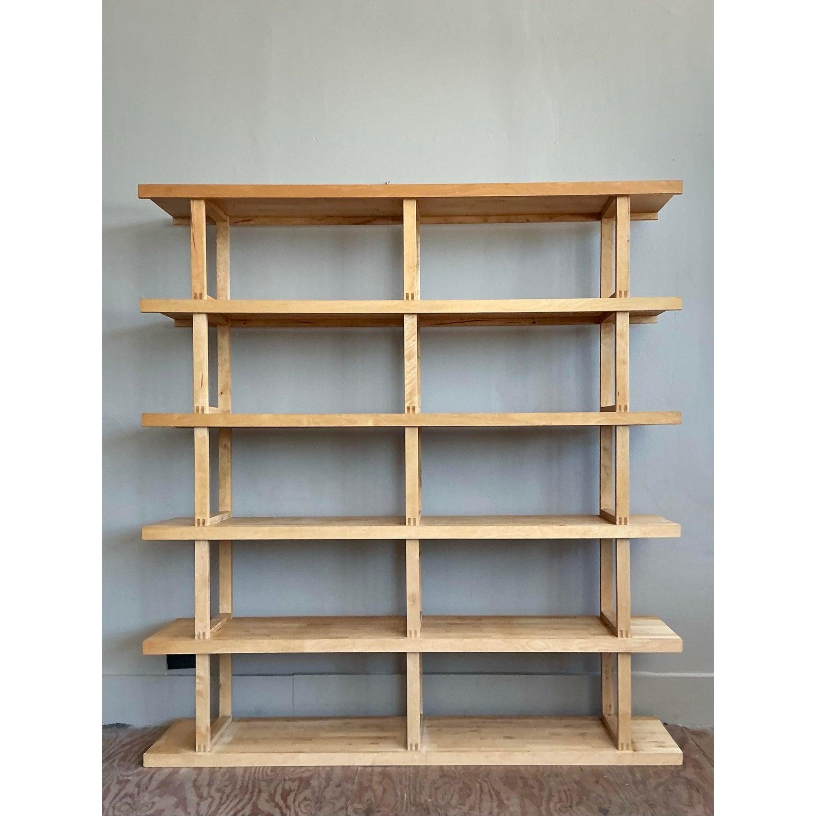Vintage Boho 6 Shelf Etagere For Sale 2