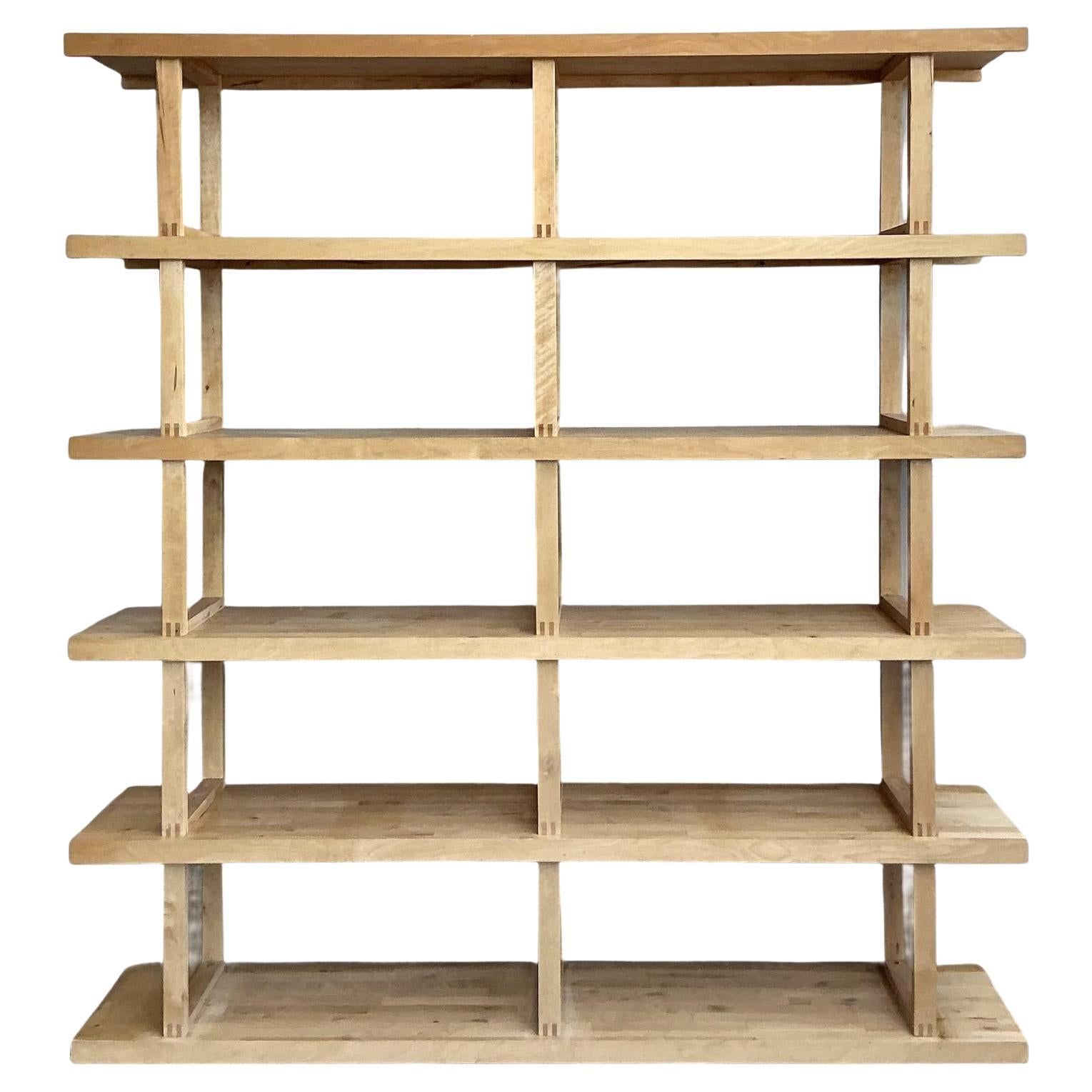 Vintage Boho 6 Shelf Etagere For Sale