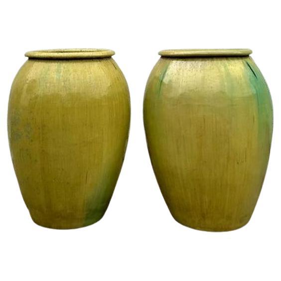 Urne monumentali in ceramica smaltata vintage Boho - Una coppia