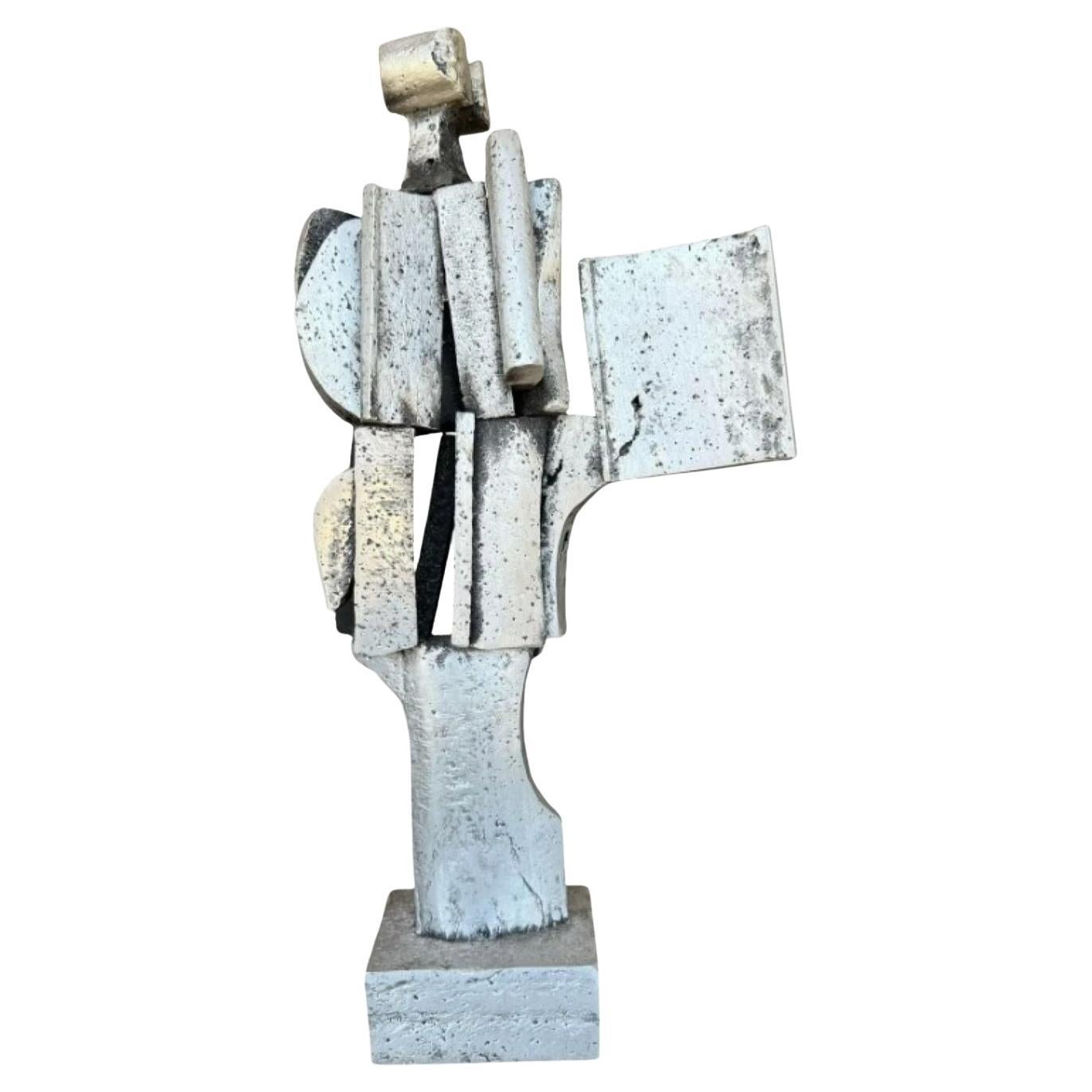 Escultura Vintage Boho Abstracta Brutalista