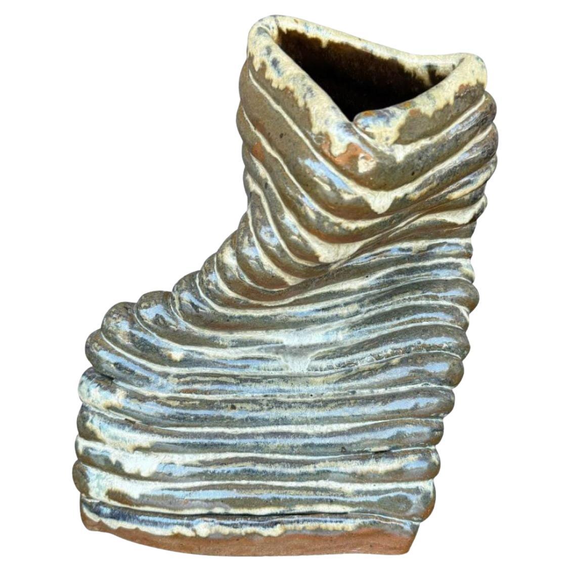 Bobina astratta vintage Studio Pottery