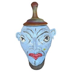 Vintage Boho Abstract Figurative Hand Made Studio Pottery