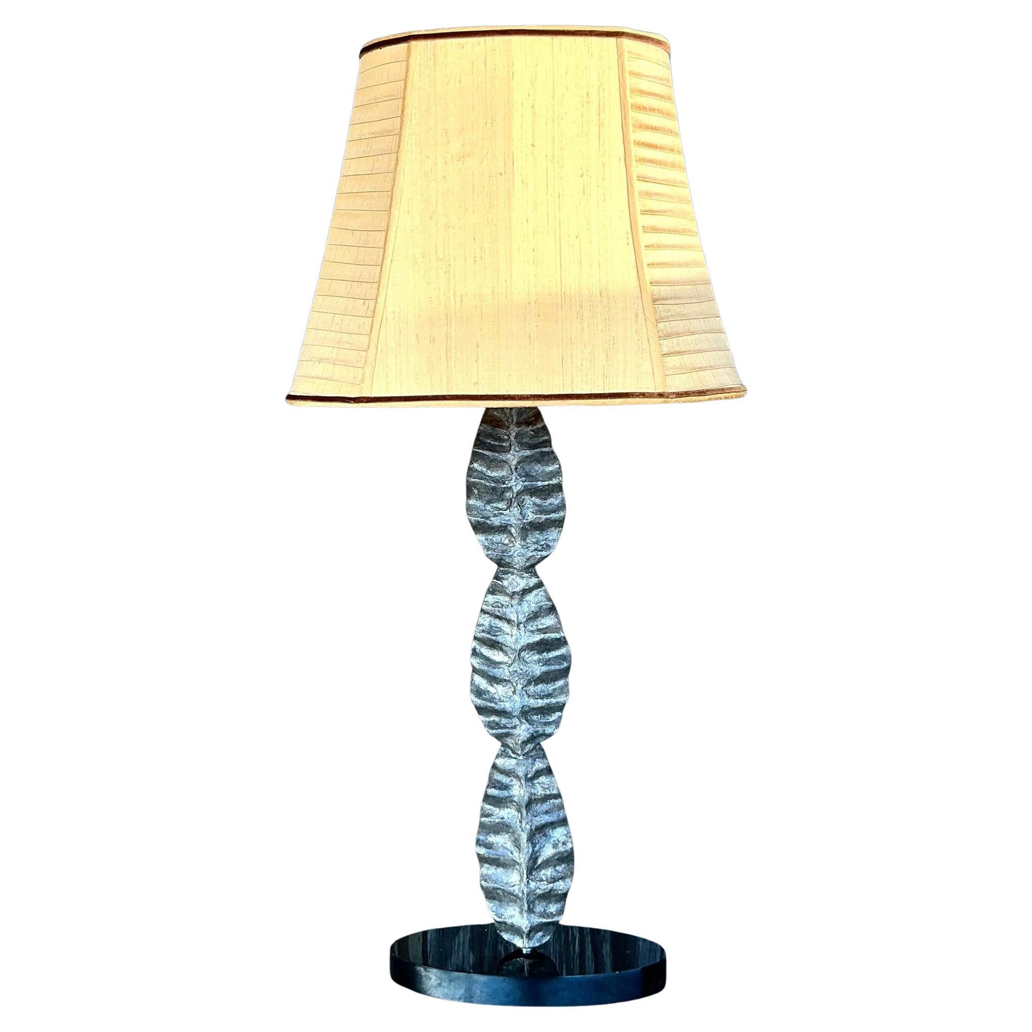 Lampe Boho abstraite en forme de feuille moulée
