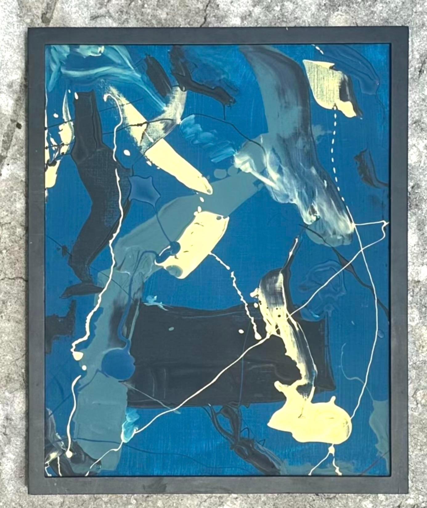 Vintage By Abstract Oil Painting