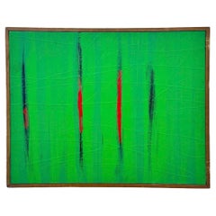 Pittura ad olio astratta su tela Vintage By