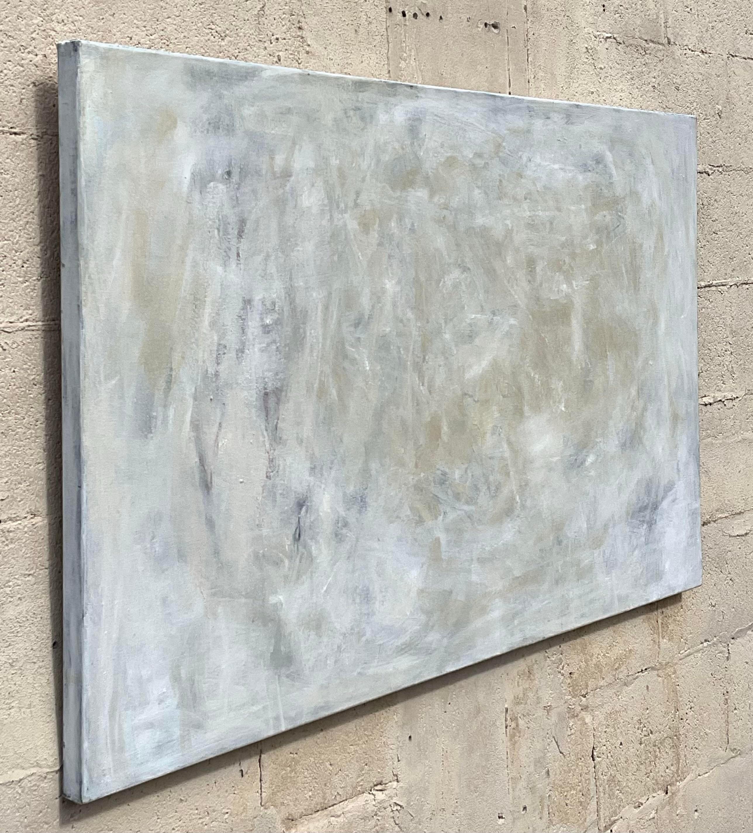 Aggiungi un tocco espressivo al tuo spazio con questo olio originale su tela Vintage Boho Abstract. Questa opera d'arte unica esplode con colori vivaci, pennellate dinamiche e un accattivante disegno astratto che evoca creatività e movimento.