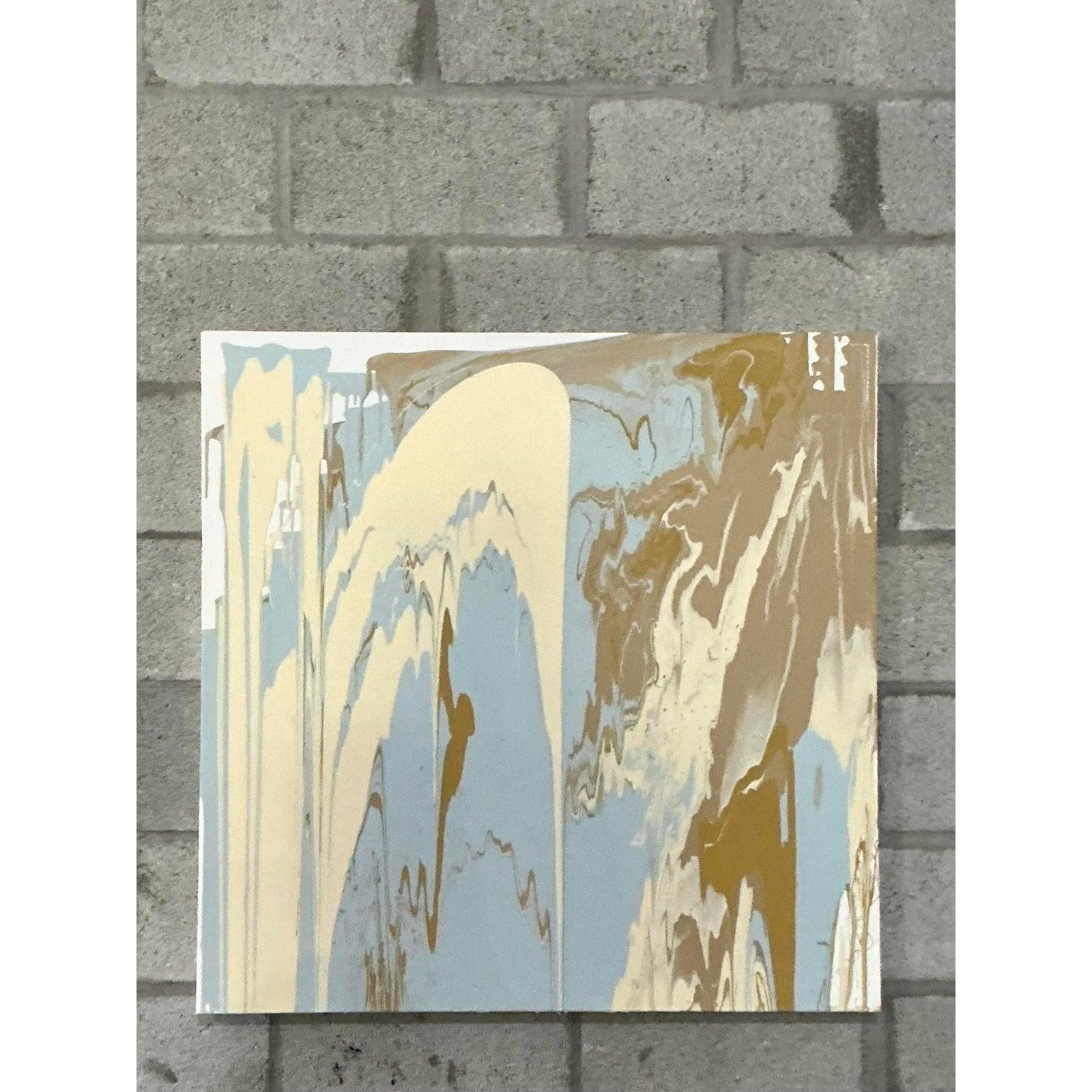 Abstraktes Original-Ölgemälde auf Leinwand, Boho (Minimalistisch) im Angebot