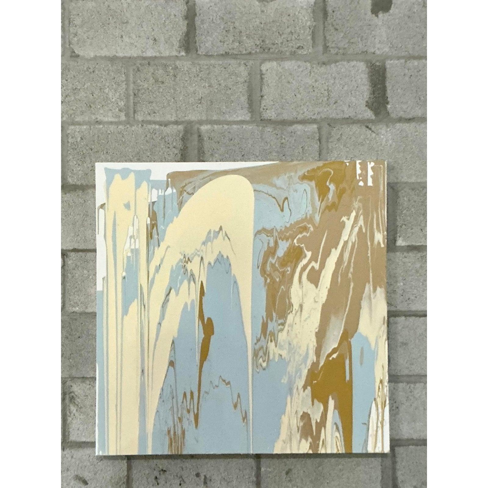 Abstraktes Original-Ölgemälde auf Leinwand, Boho (amerikanisch) im Angebot