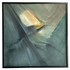 Vintage Boho Abstract Original Oil on Canvas