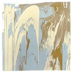 Abstraktes Original-Ölgemälde auf Leinwand, Boho