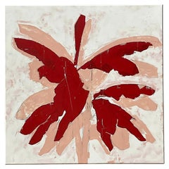 Vintage Boho Abstract Original Oil Painting Signed Sahlman