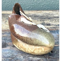 Vintage Boho Abstract Original Studio Pottery Vase