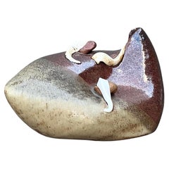 Vintage Boho Abstract Original Studio Pottery Vase