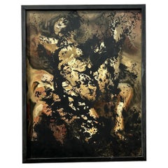 Quadro astratto vintage Boho su tela