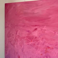 Vintage Boho Abstract Signed Original Oil on Canvas