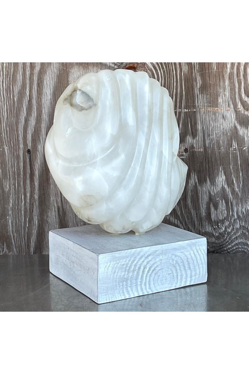 Americano Scultura astratta di pietra vintage A. Stone in vendita