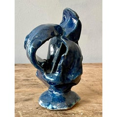 Vintage Boho Abstract Studio Pottery Sculpture
