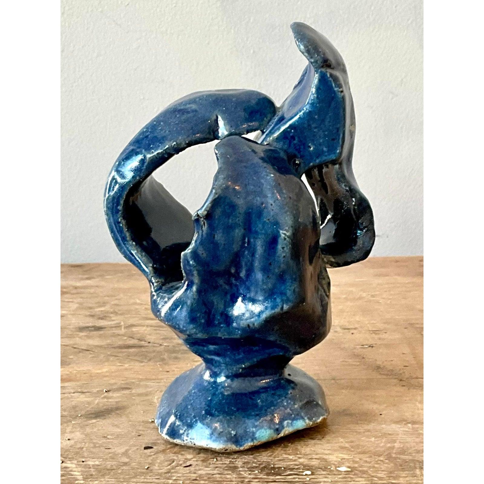 Scultura astratta vintage in studio Pottery di Boho In condizioni buone in vendita a West Palm Beach, FL