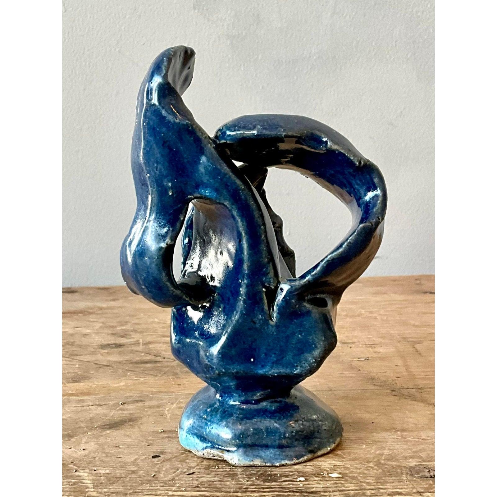 Scultura astratta vintage in studio Pottery di Boho in vendita 1