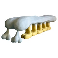 Vintage Boho Alain Sechas Monumentale Abstrakte Skulptur