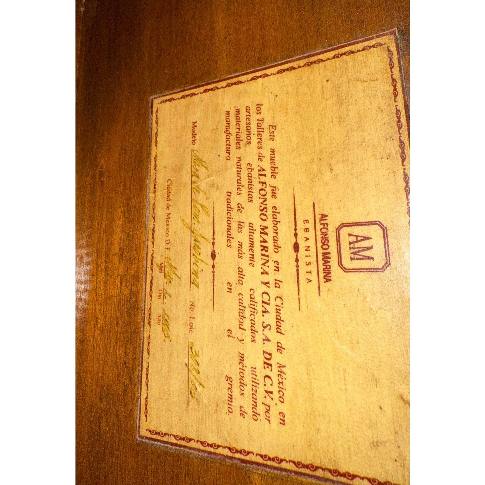 Vintage Boho Alfonso Marina Monumental Turned Wood Dining Table For Sale 5
