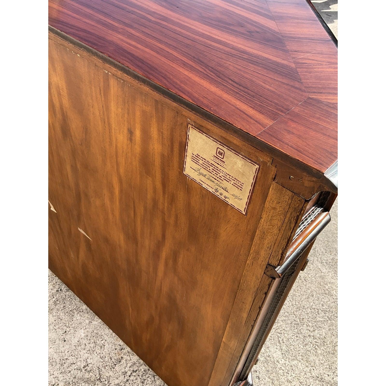 Messicano Vintage Boho Alphonso Marina Paneled Credenza in vendita