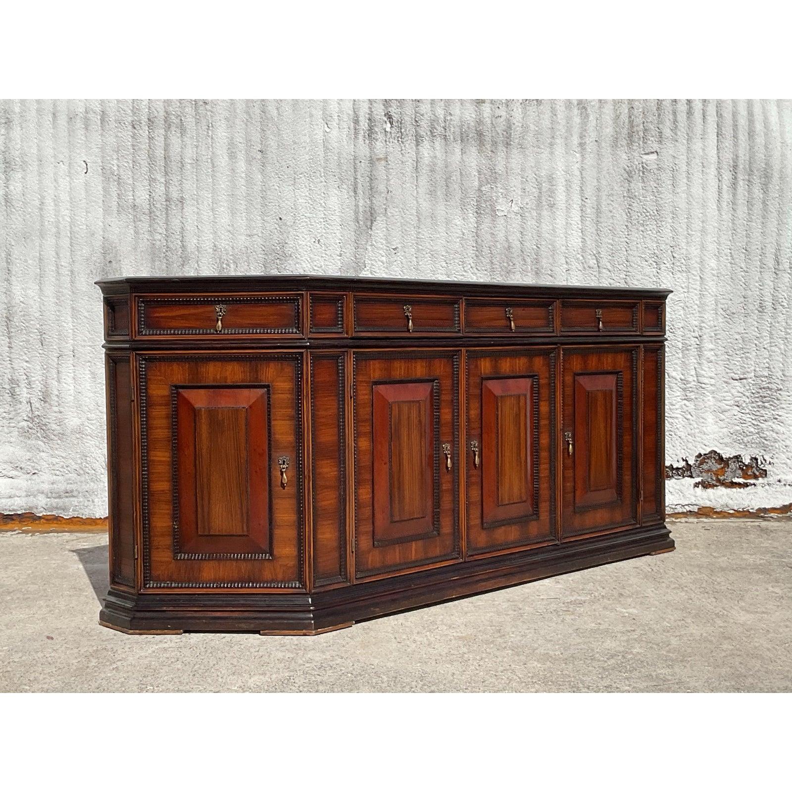 Vintage Boho Alphonso Marina Paneled Credenza in vendita 1