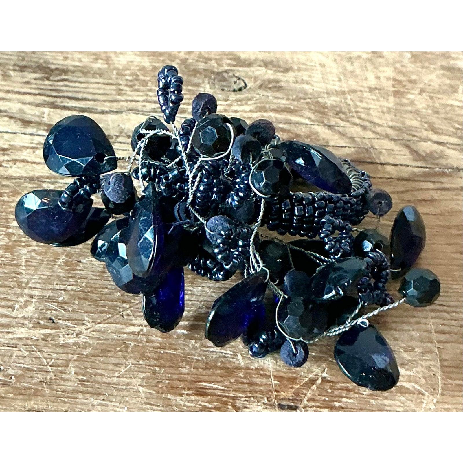 Vintage Boho Amethyst Crystal Napkin Rings - Set of 12 im Angebot 3