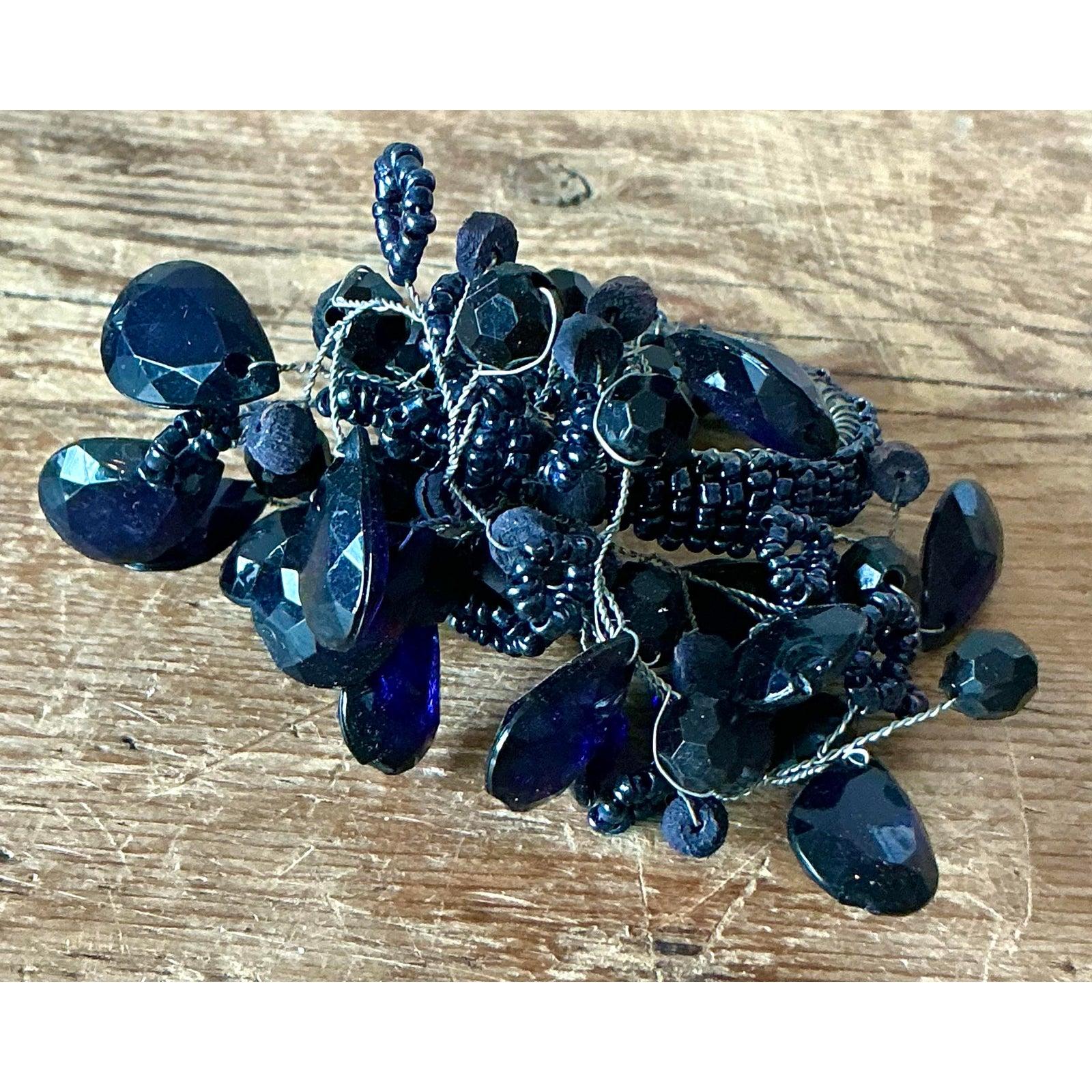 Vintage Boho Amethyst Crystal Napkin Rings - Set of 12 (19. Jahrhundert) im Angebot