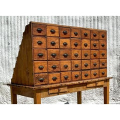 Vintage Boho Apothecary Chest of Drawers
