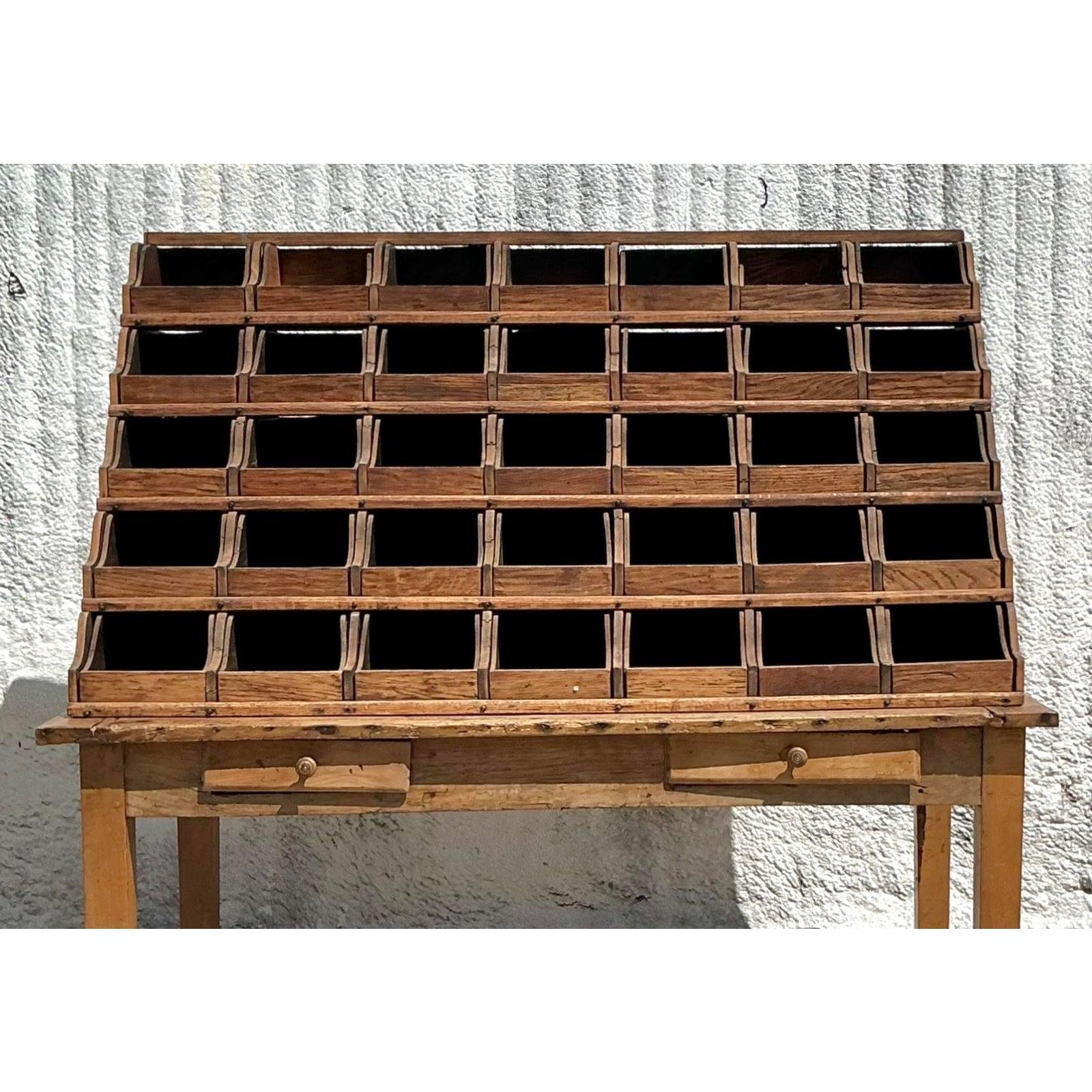American Vintage Boho Apothecary Chest of Drawers For Sale