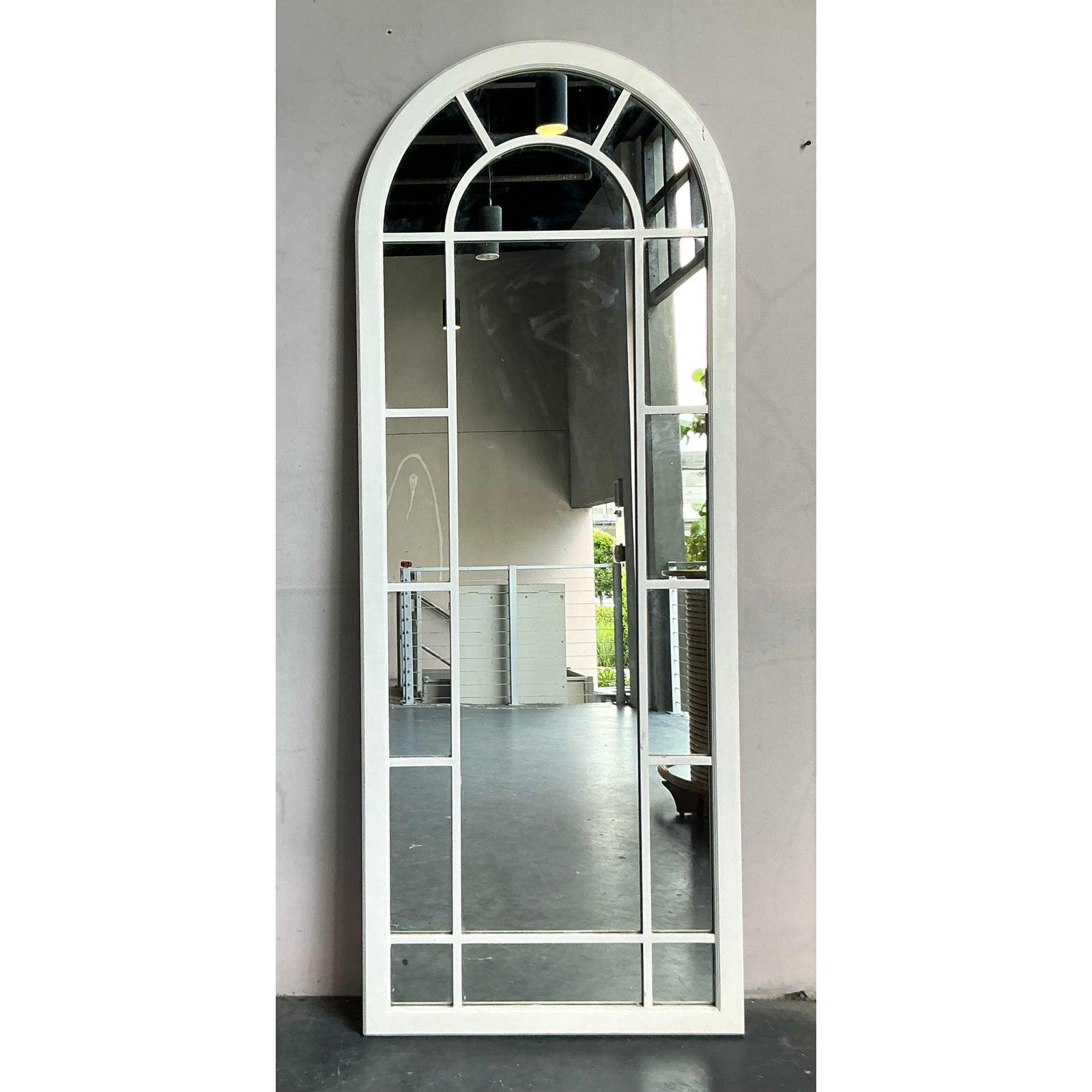 XX secolo Specchio da terra ad arco vintage Boho Millwork in vendita