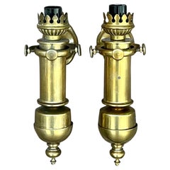 Vintage Boho Architectural Brass Wandleuchter - ein Paar