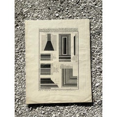 Vintage Boho Architectural Original Print