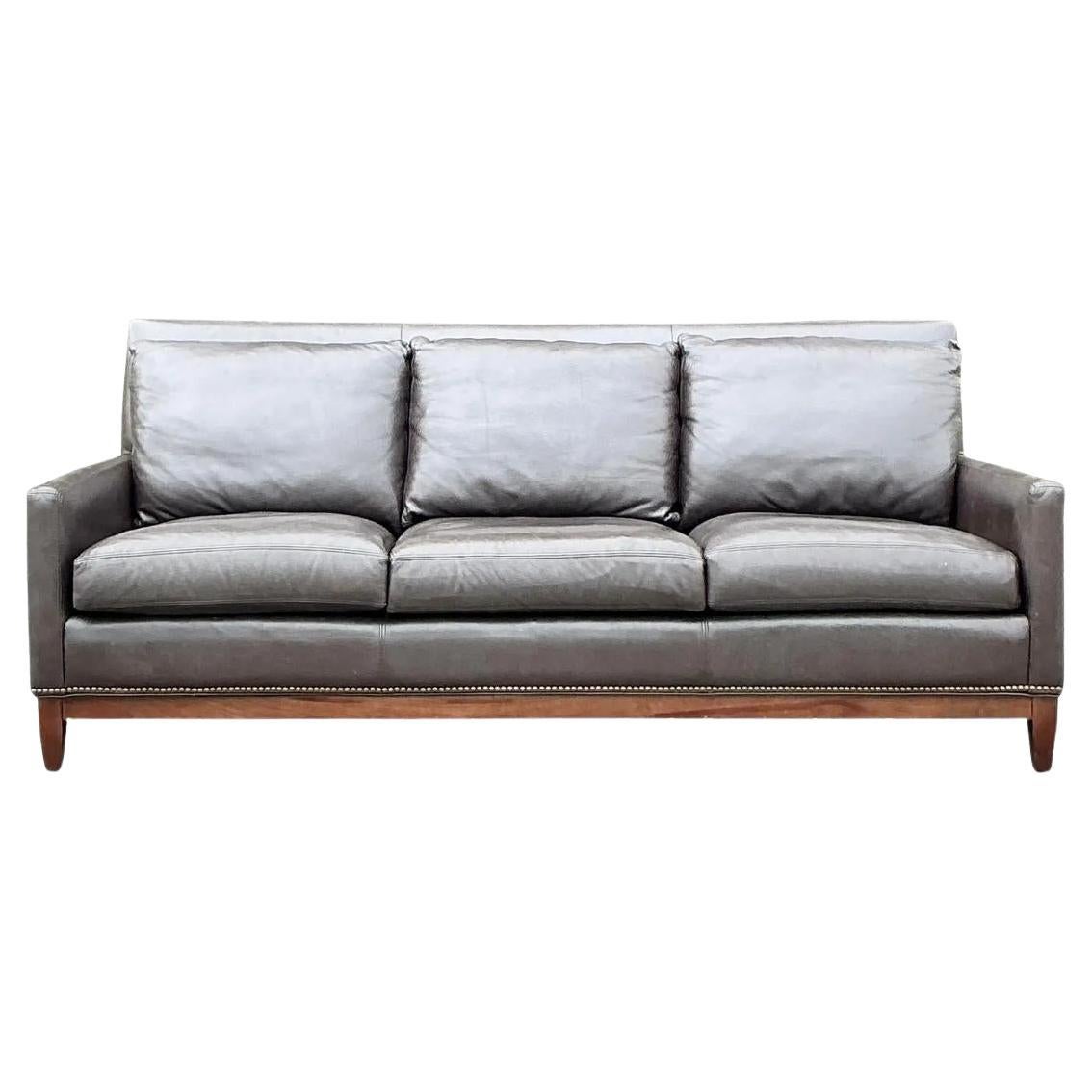 Vintage Boho Arhaus Camden Collection Leather Sofa