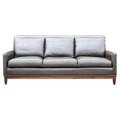 Vintage Boho Arhaus Camden Collection Leather Sofa