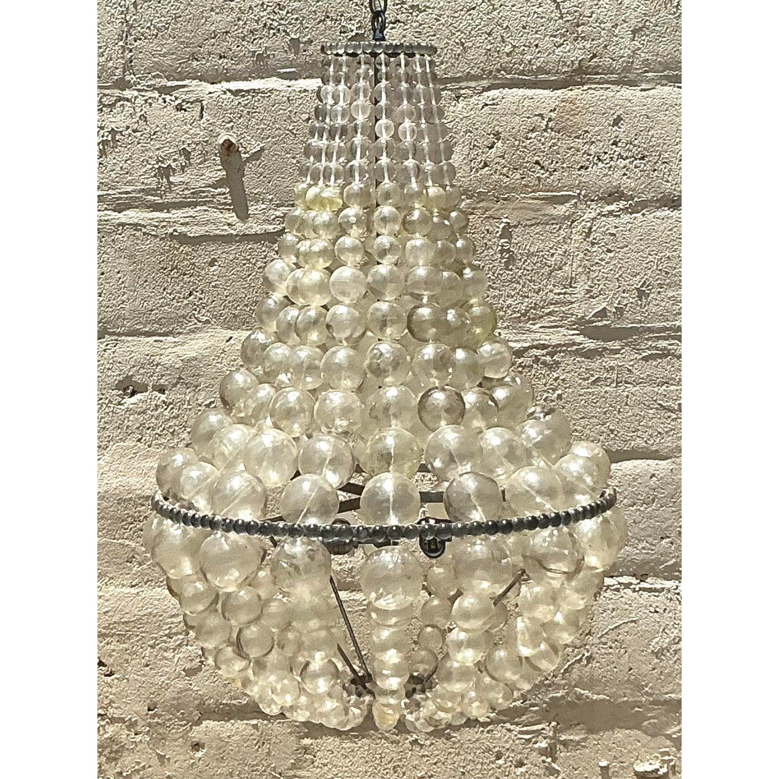 Lampadario a bolle in resina Boho Ariel Vintage By Oly in vendita 4