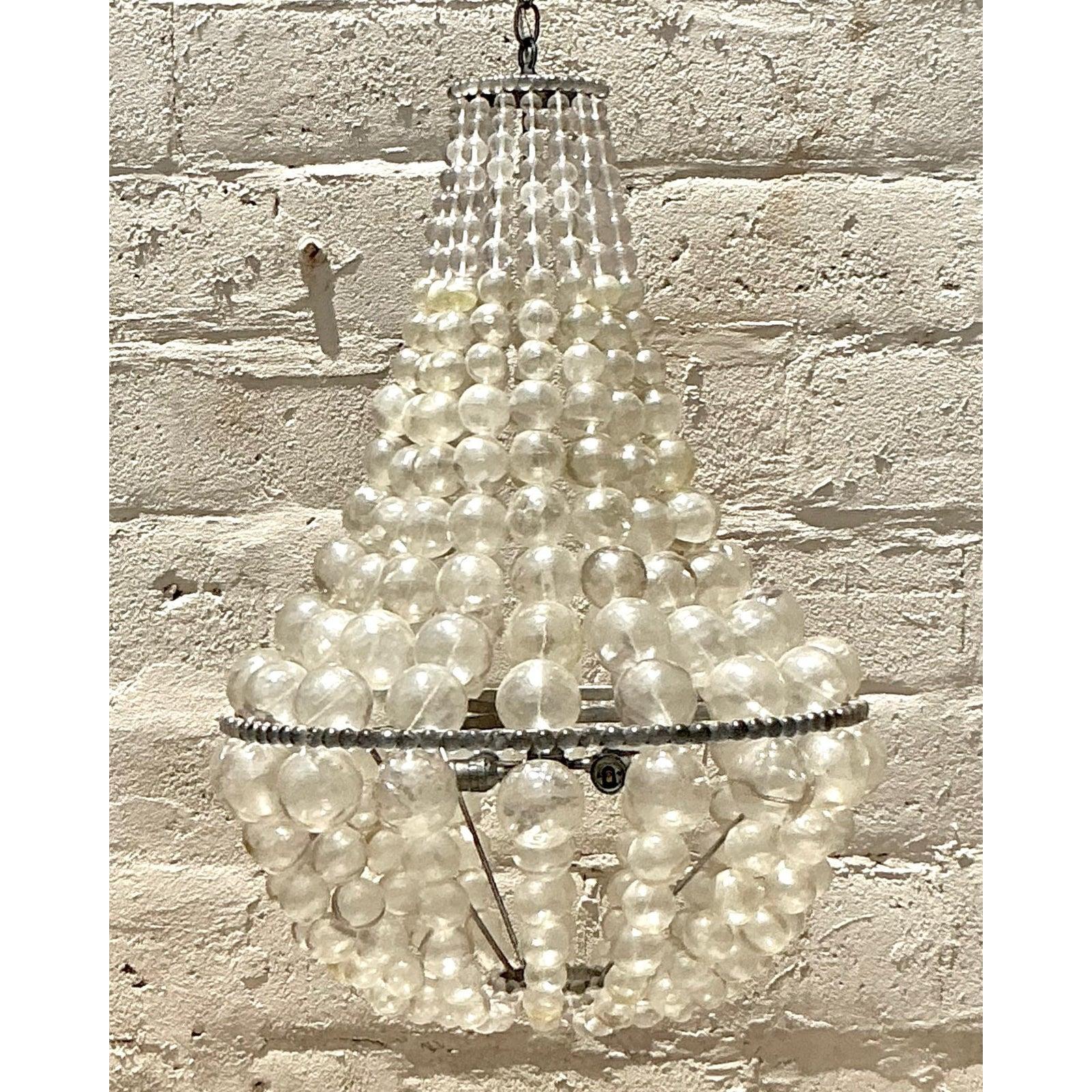 Lampadario a bolle in resina Boho Ariel Vintage By Oly in vendita 2