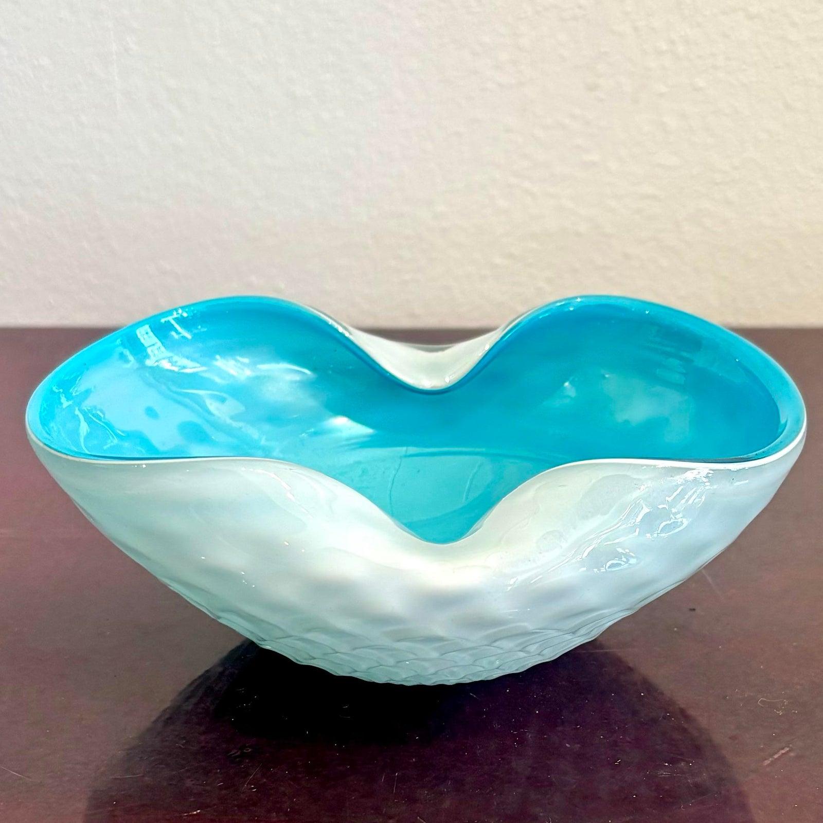 italien Bol en verre d'art Boho d'après Murano en vente